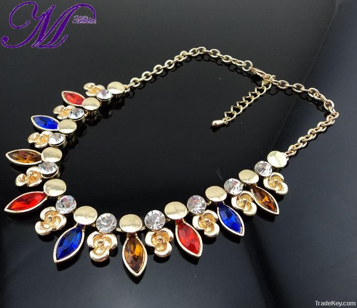 new arrive colorful crystal necklace jewelry