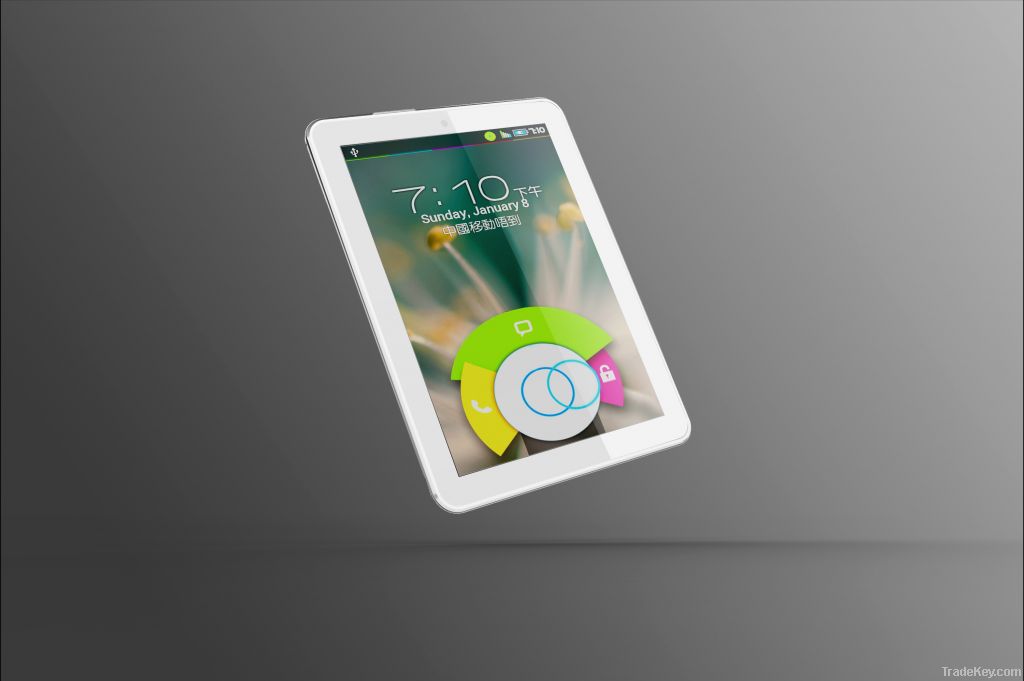 8-inch Tablet PC with Rockchip 3066 Dual-core 1.6GHz CPU/Android 4.1