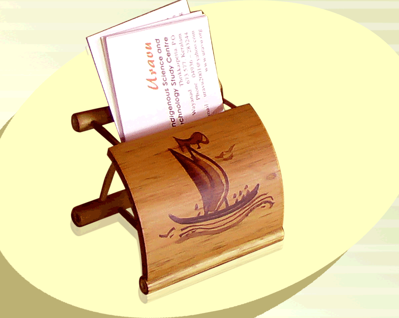 Bamboo Business Card holder