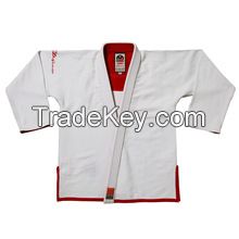 Brazilian Jiu Jitsu Gi for Mens, WHITE Pearl Weave 100% Cotton Preshrunk Jiu Jitsu