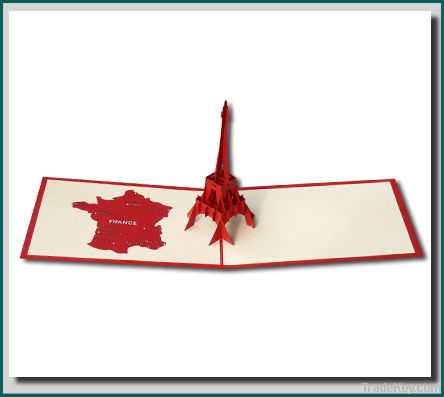 Eiffel 3D Pop up greeting card