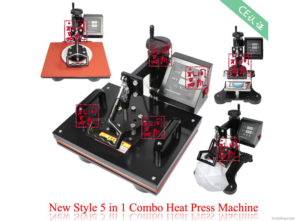 Factory Direct Sales new Heat Transfer Machine / 5 In 1 Multi-function