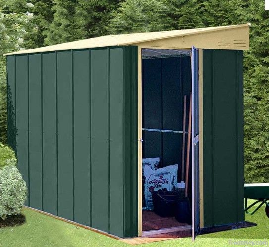 Lean to Pent Metal Shed