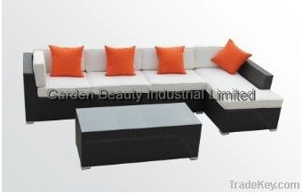 5 Piece Wicker Sofa Set