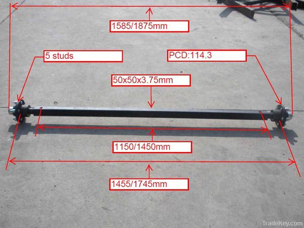 Tube axle