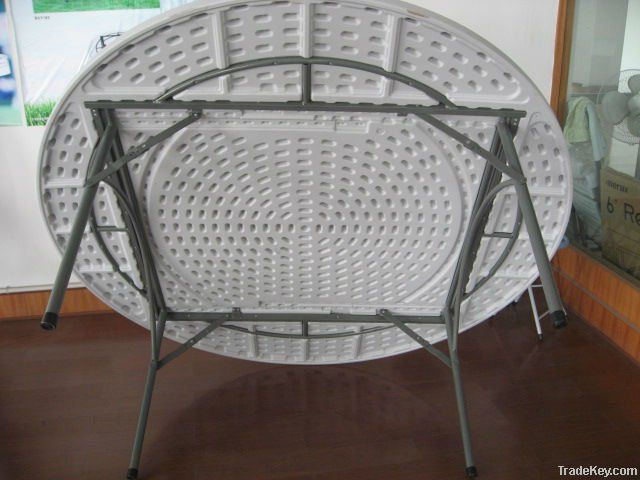 plastic folding round table