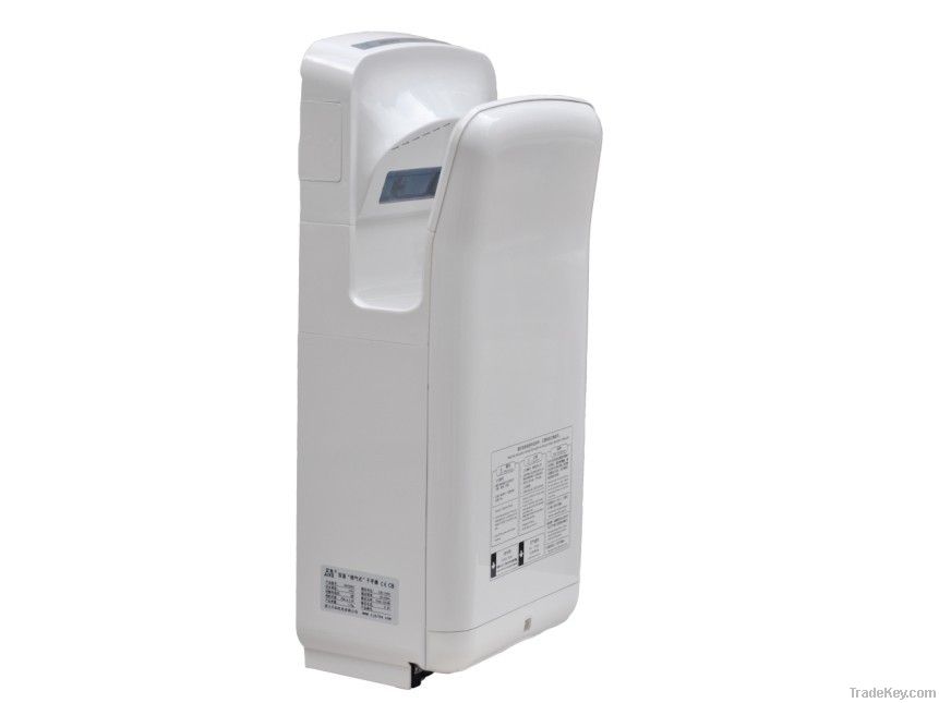 Automatic dual jet high speed hand dryers