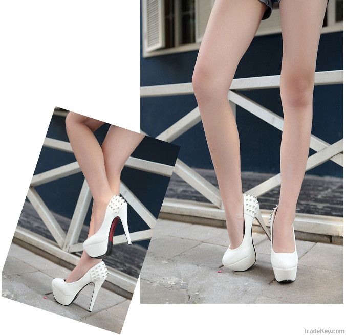 2012 new fashion high heel sexy studs women shoes