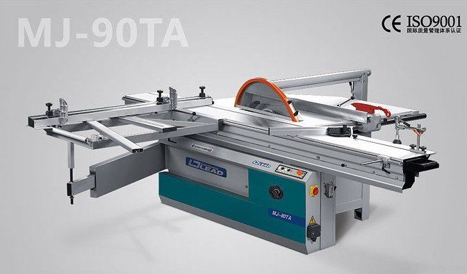 sliding table saw in woodworking