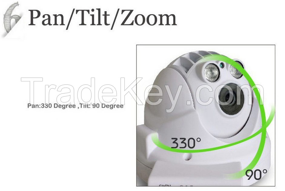 Full HD Wireless PTZ Dome IP Camera 1080P 2.0MP Pan/Tilt/Zoom