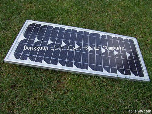 20W18VMonocrystalline tempered glass laminated solar panel ((Dongguan