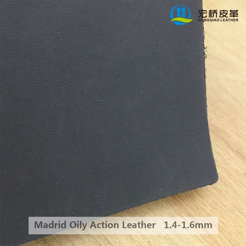 Dark grey madrid oily action leather 1.4-1.6mm