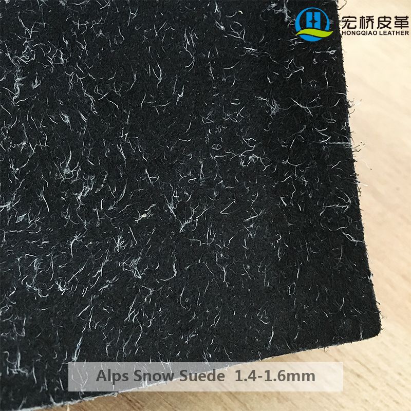 Black alps snow suede leather 1.4-1.6mm