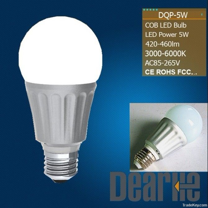 New design E27/B22 5W LED Light Bulb