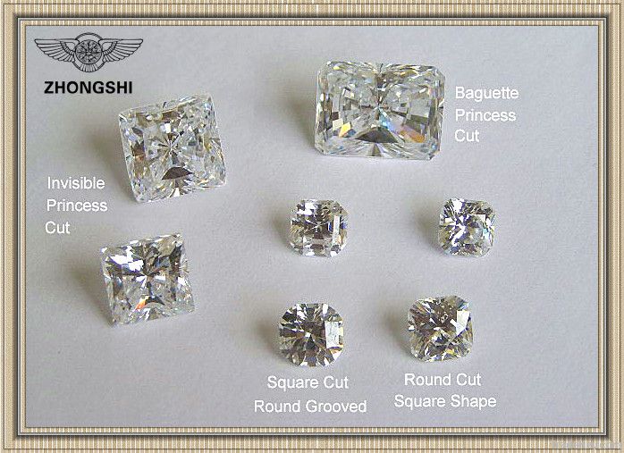 high quality diamond cut cubic zirconia