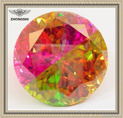 high quality multi-color cubic zirconia