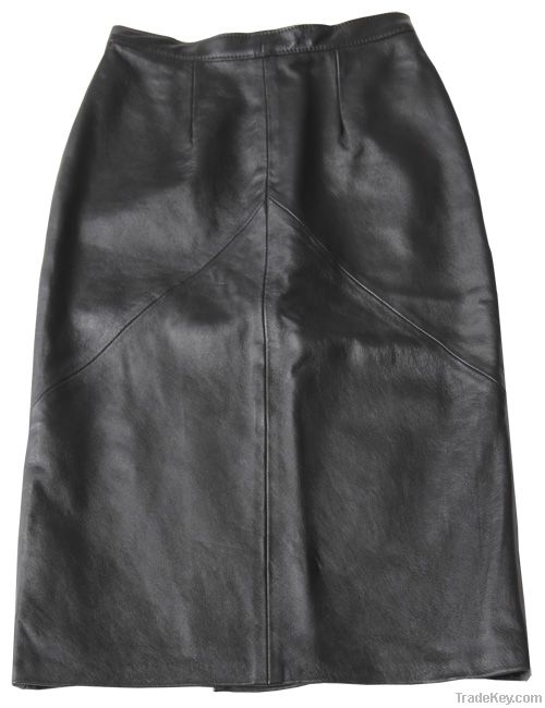 Vintage Leather Ind. Pencil Leather Skirt