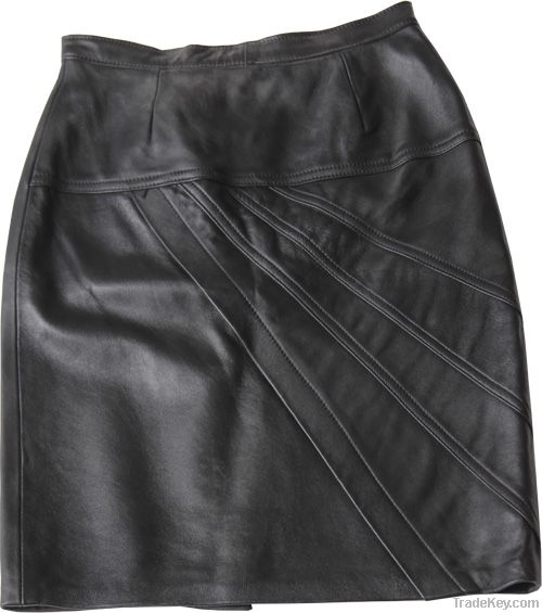 Vintage Leather Ind.  Smart Stitch Leather Skirt