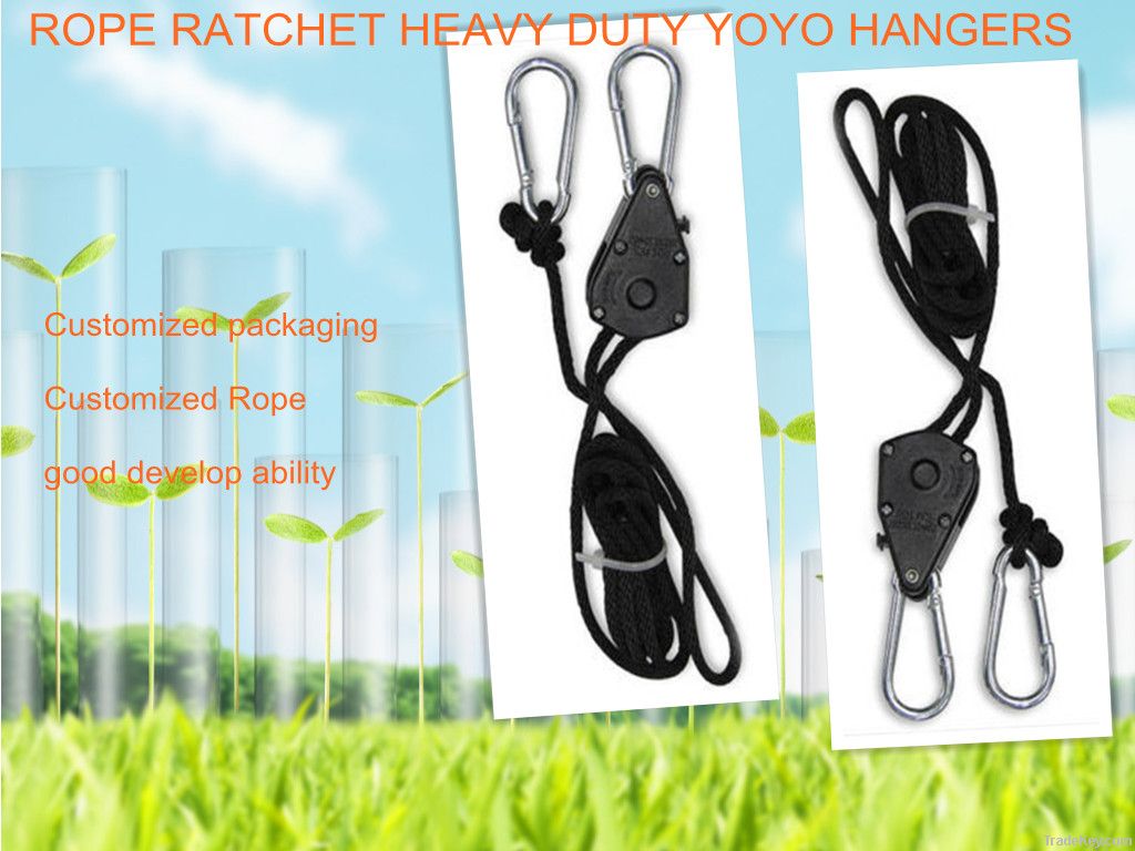 1/8" Grow Light Rope Ratchet Heavy Duty Reflector Hanger