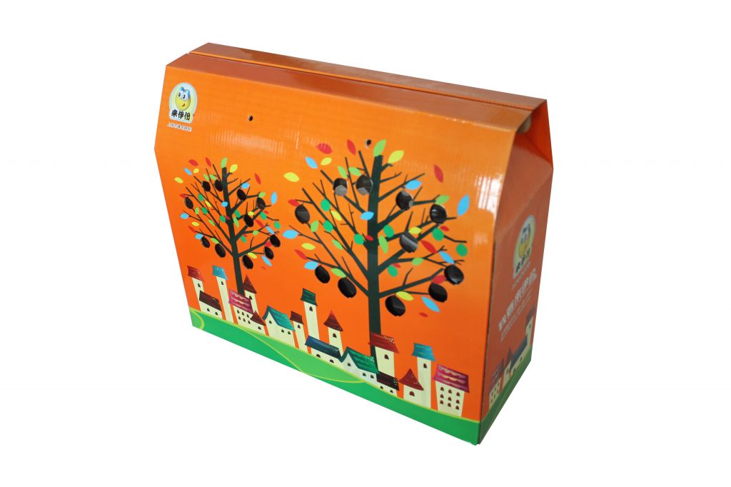 Corrugated paper color box 