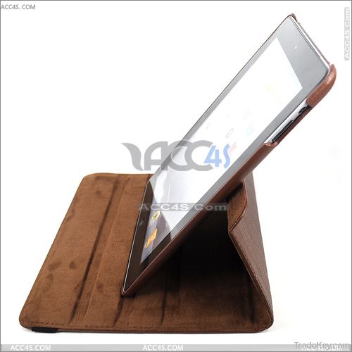 Rotatable 360 degree Leather Case for iPad 2