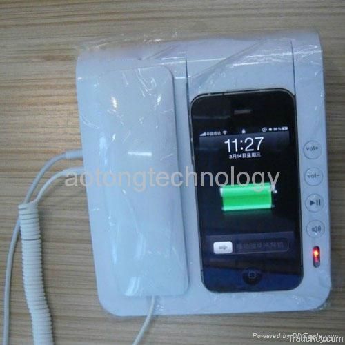 Iphone handset , radiation proof/high quality sound box