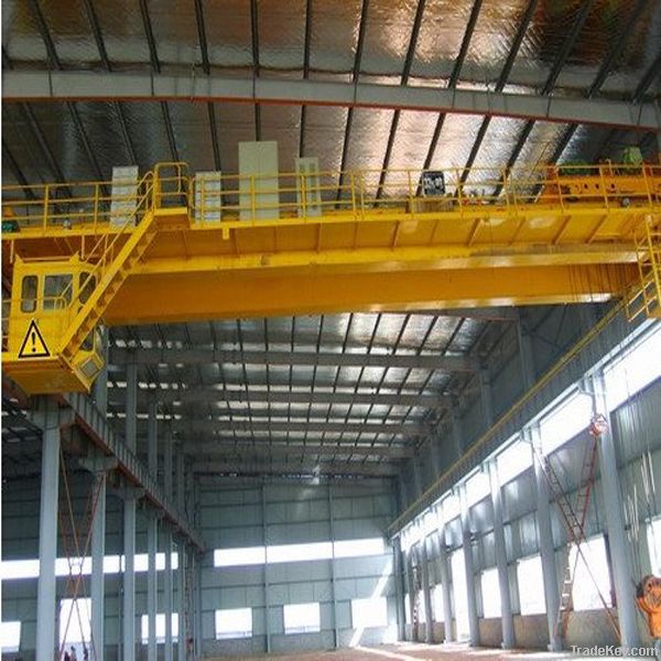 QD double girder motor EOT crane with hook cap