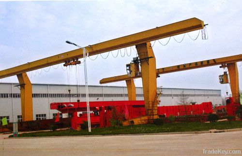 L type single beam gantry crane