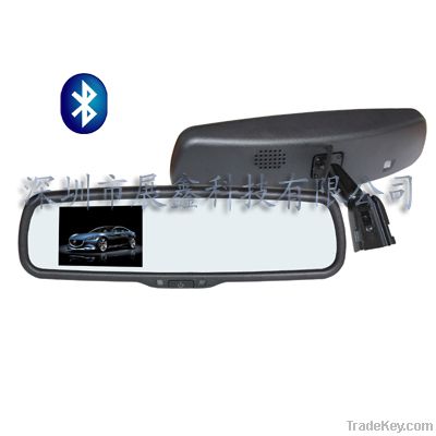 3.5 inch car rear view mirror with bluetooth function(RV-352BT)