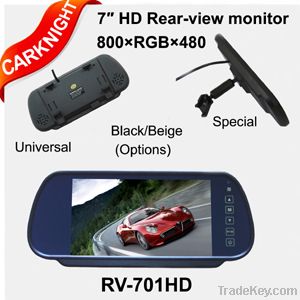 7inch Rearview mirror monitor, Digital Panel, Universal, Special(Optional