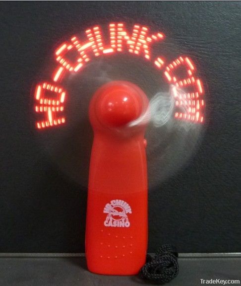 Flashing Mini fan with red light