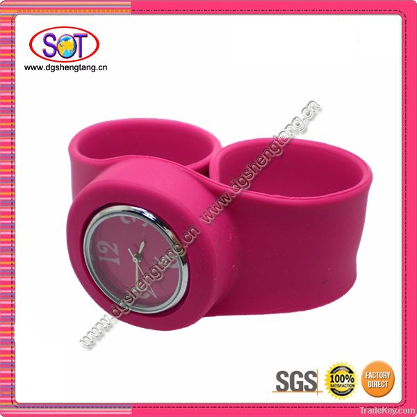 Fashion Exchangeable Silicone Snap Watches