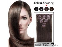 human hair clip in extenison