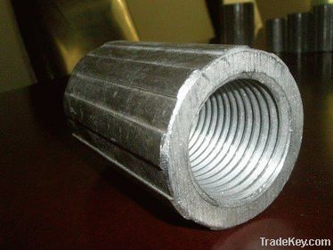 steel threaded rebar splicing coupler