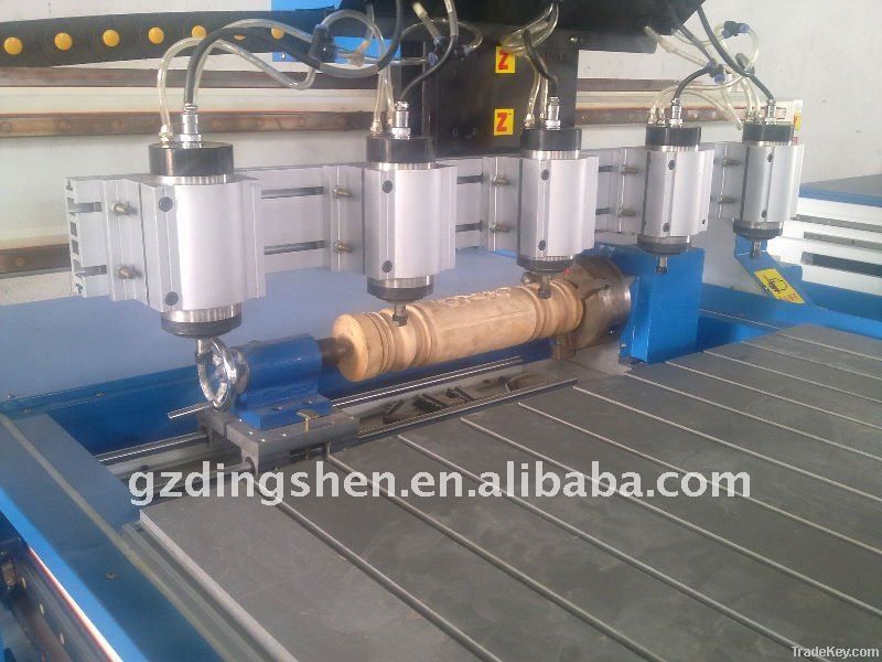 Multihead wood cnc router