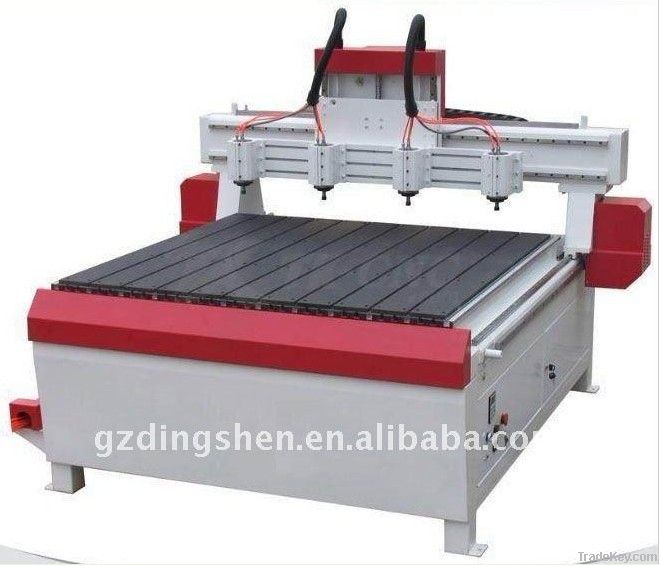 Multihead wood cnc router