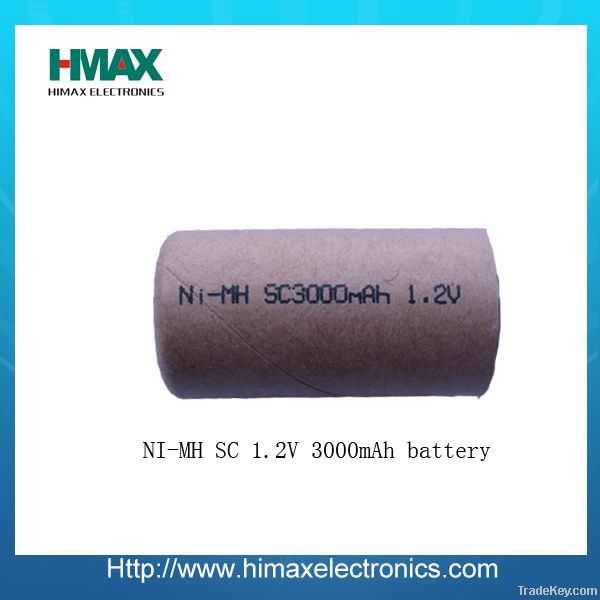 NICD SC 1.2v 3000mah rechargeable battery