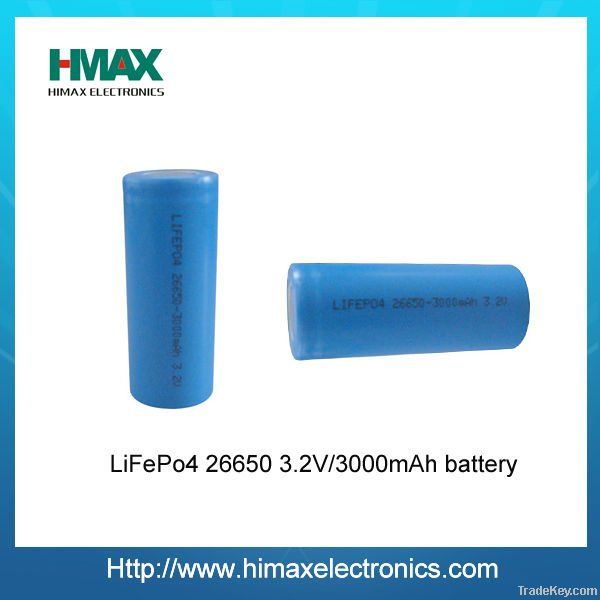 LiFePo4 3.2v 2600mah rechargeable batteries