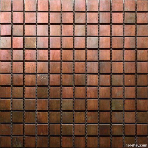 bronze color antique copper tile, interior and exterior metal mosaic