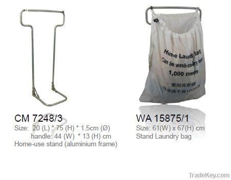 Indoor laundry bag & stand