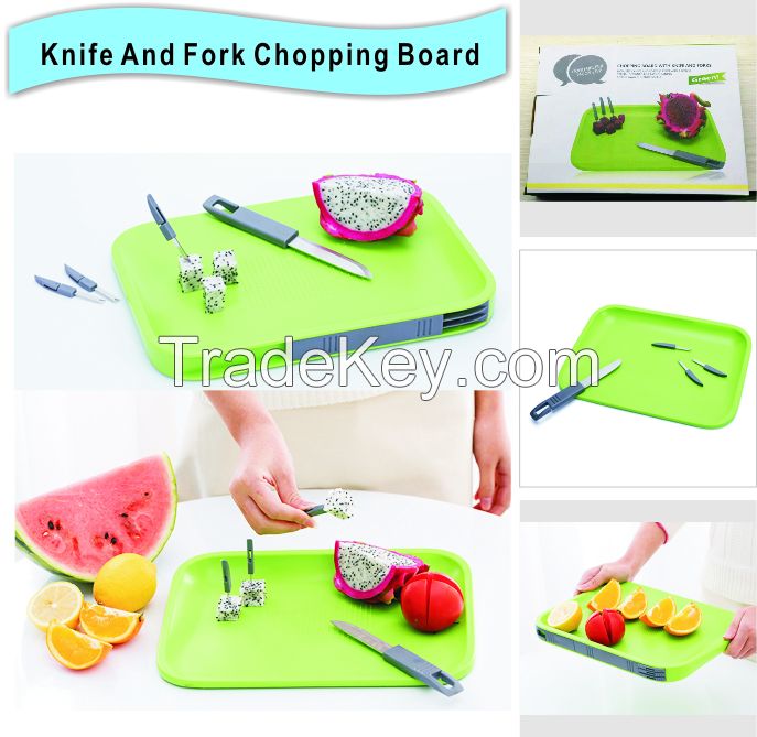 Knife And Fork Chopping Board