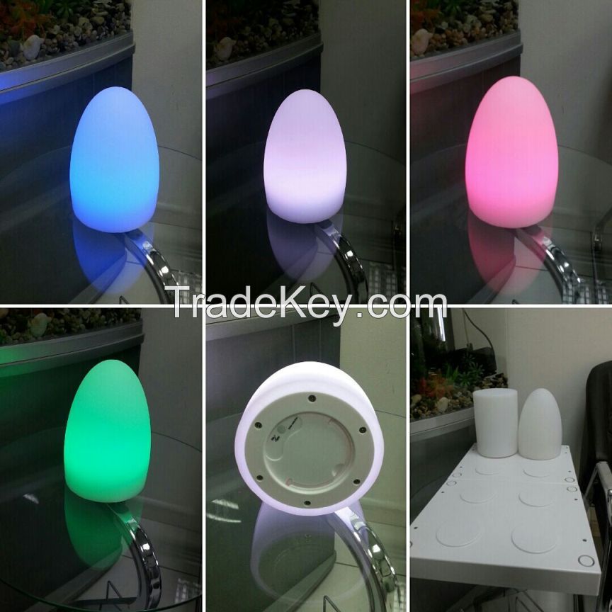 LED rechargable table light for restaurant