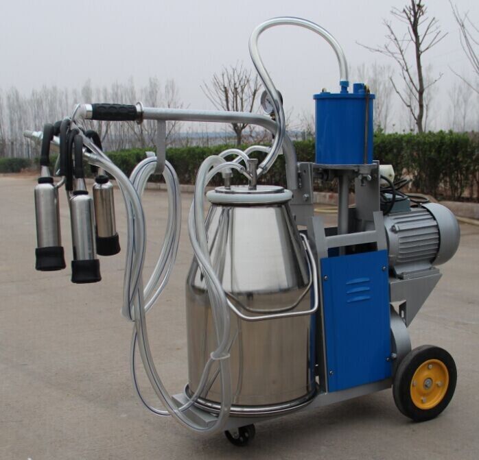 piston pump mobile milking machine