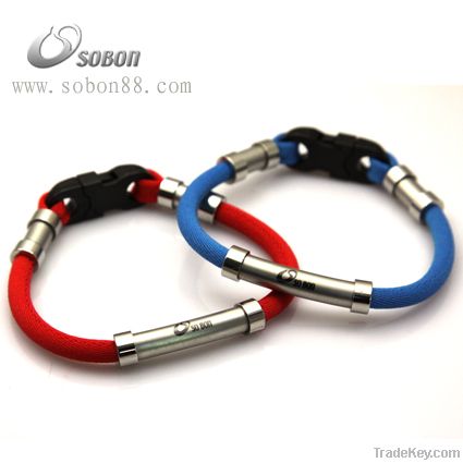 sports titanium bracelet with ion