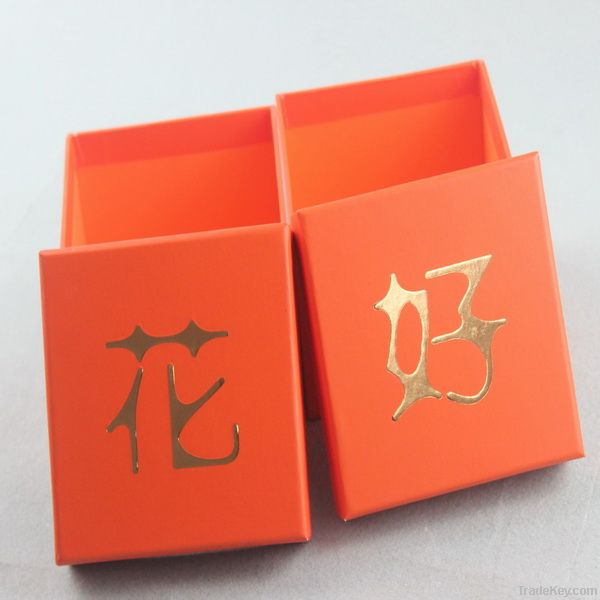 gold stamp packaging paper box
