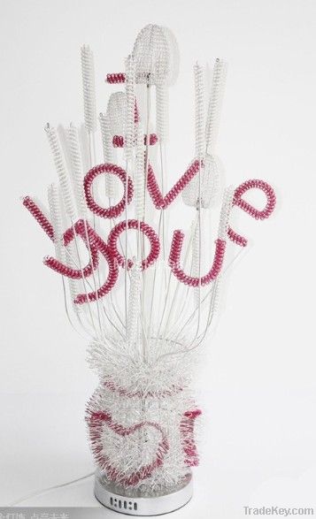 Hand made Flower Vase Shapes Floor Lamp as Valentine day Decoration