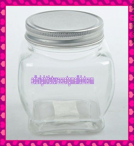 clear glass manson jars with screw tin lid