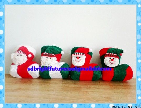 PE christmas candy boots in 7 different sizes