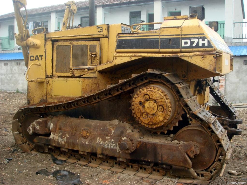 crawler bulldozer cat d7h , used bulldozer