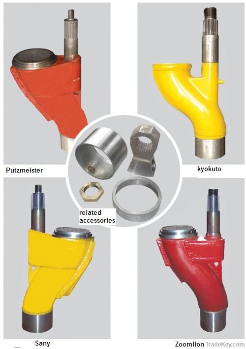 S stube for concrete pump